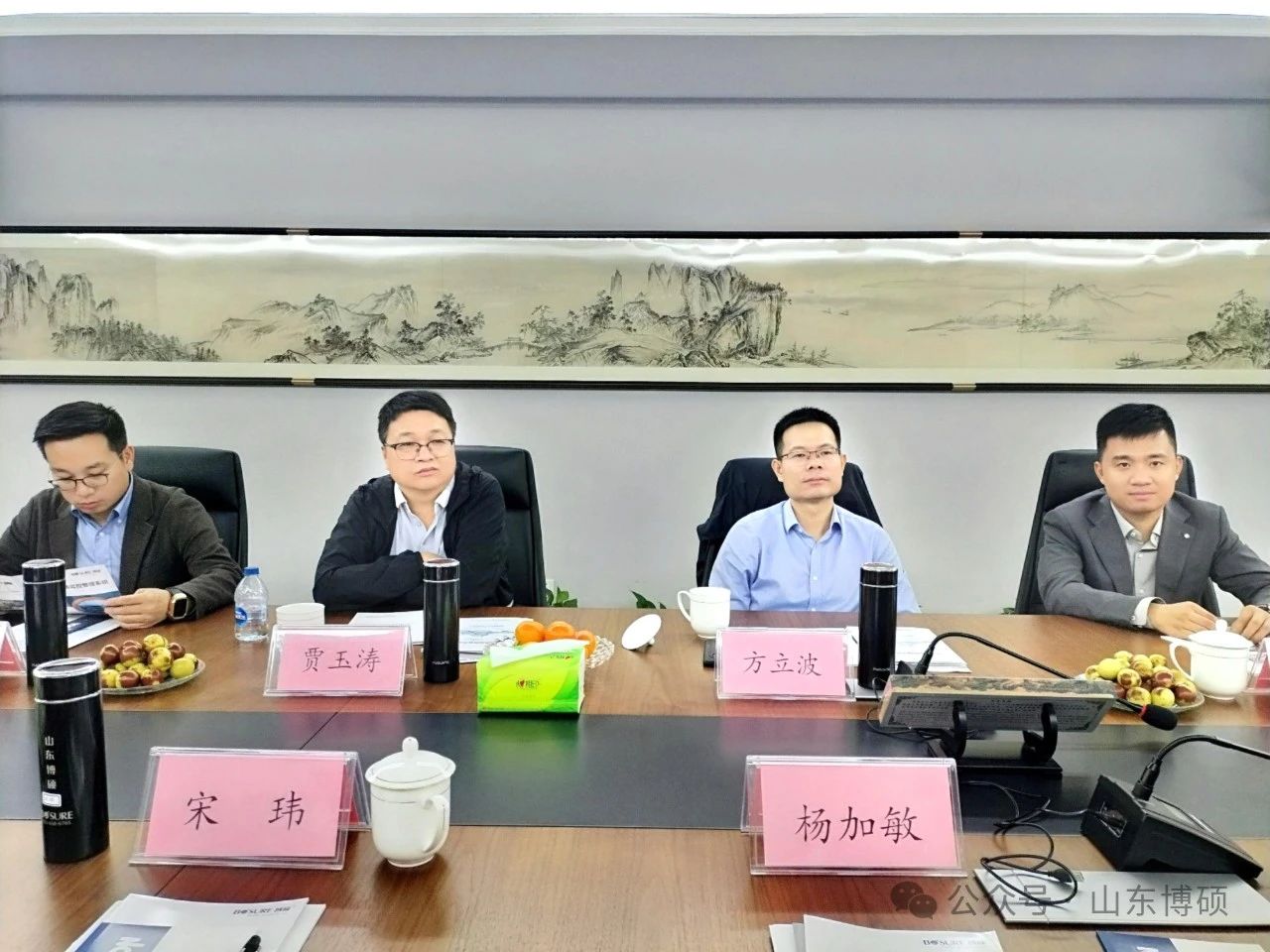 熱烈歡迎—上海世邦集團(tuán)總經(jīng)理方立波及山東省砂石協(xié)會(huì)秘書長宋瑋一行蒞臨山東博碩指導(dǎo)工作！